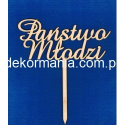 Państwo Młodzi   dł:15,5cm  topper